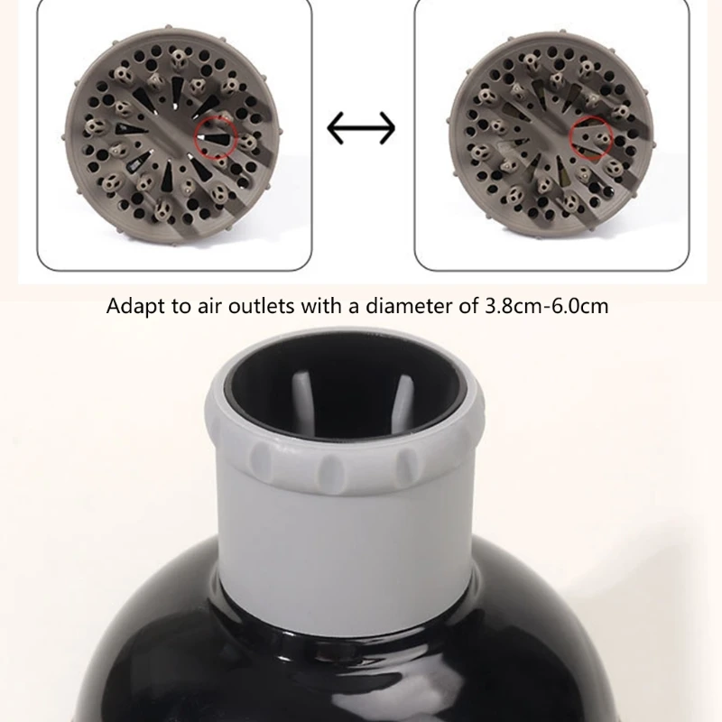 Uniwersalny dyfuzor do włosów Możliwość dostosowania do suszarek średnicą od 1,5 cala do 1,9 cala do urządzenia do stylizacji