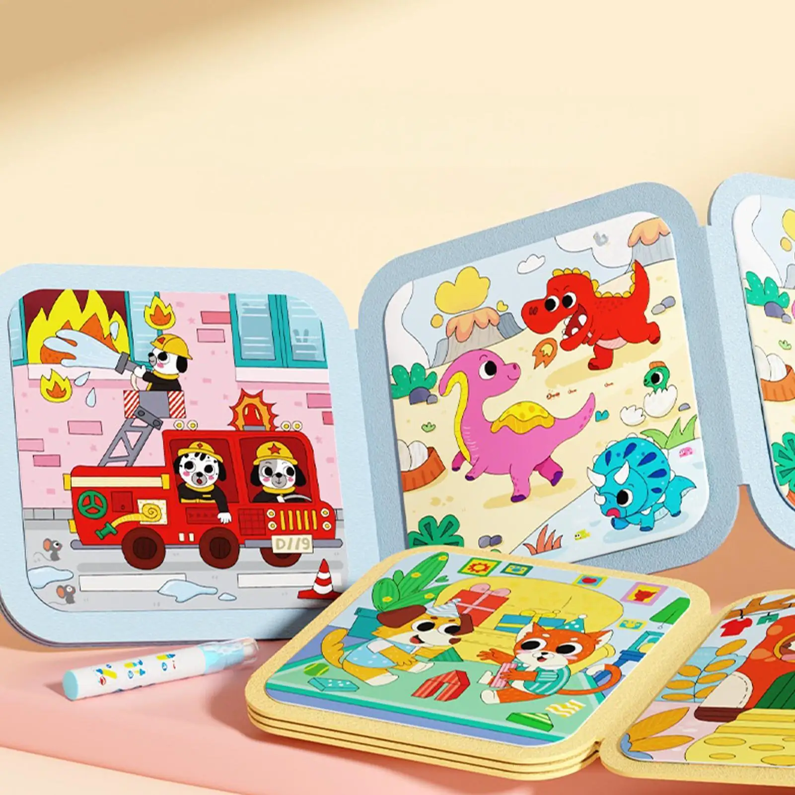 색칠하기 책 교육용 그림 활동 어린이를 위한 물 예술 책 소녀 학생 수업 여행 할로윈 부활절 크리스마스