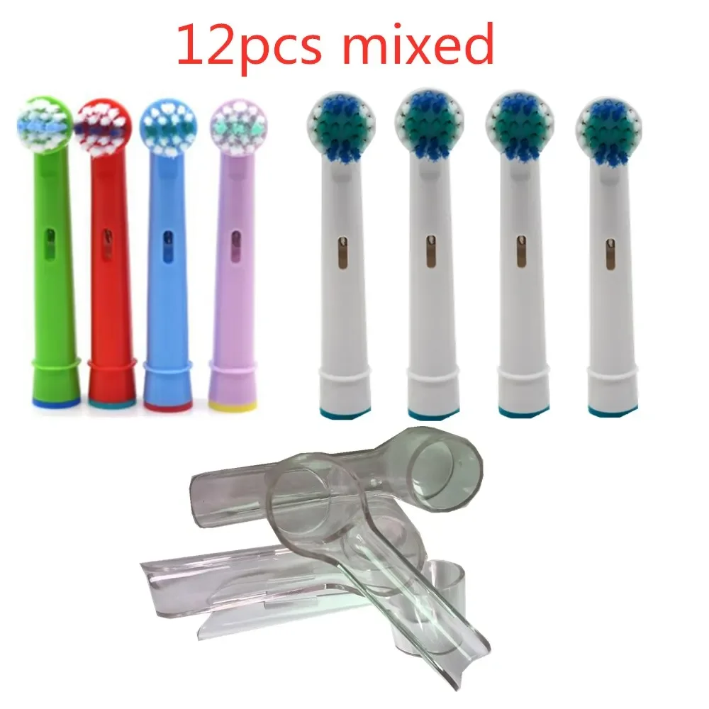 Oral B Electric Toothbrush Replacement Brush Heads + Childrens Brush Heads + Protection Cover Bamboo toothbrush Electric brush T