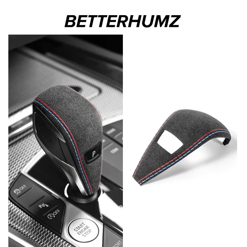 For BMW G20 G21 G22 G23 G26 G42 X3 G01 X4 G02 Z4 G29 Made of Alcantara Wrap Car Interior Gear Shift Knob Trim Cover Accessories