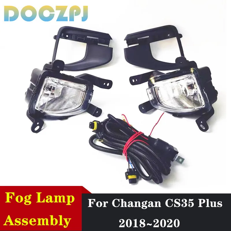 

1Set Car Front Bumper Fog Lamp Lights Upgrade For Changan CS35 Plus 2018 2019 2020 Version Additional Foglight Set With Wiring