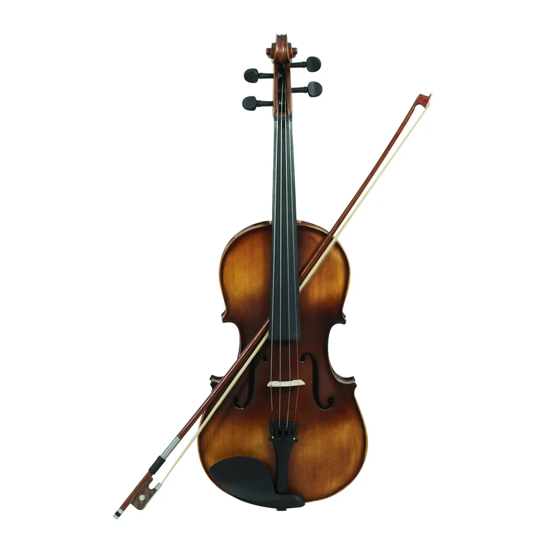 Vintage Matte Viola, Spruce Solid Wood Dyed Black Accessories, Beginner Performance Exam, Viola First choice for beginners