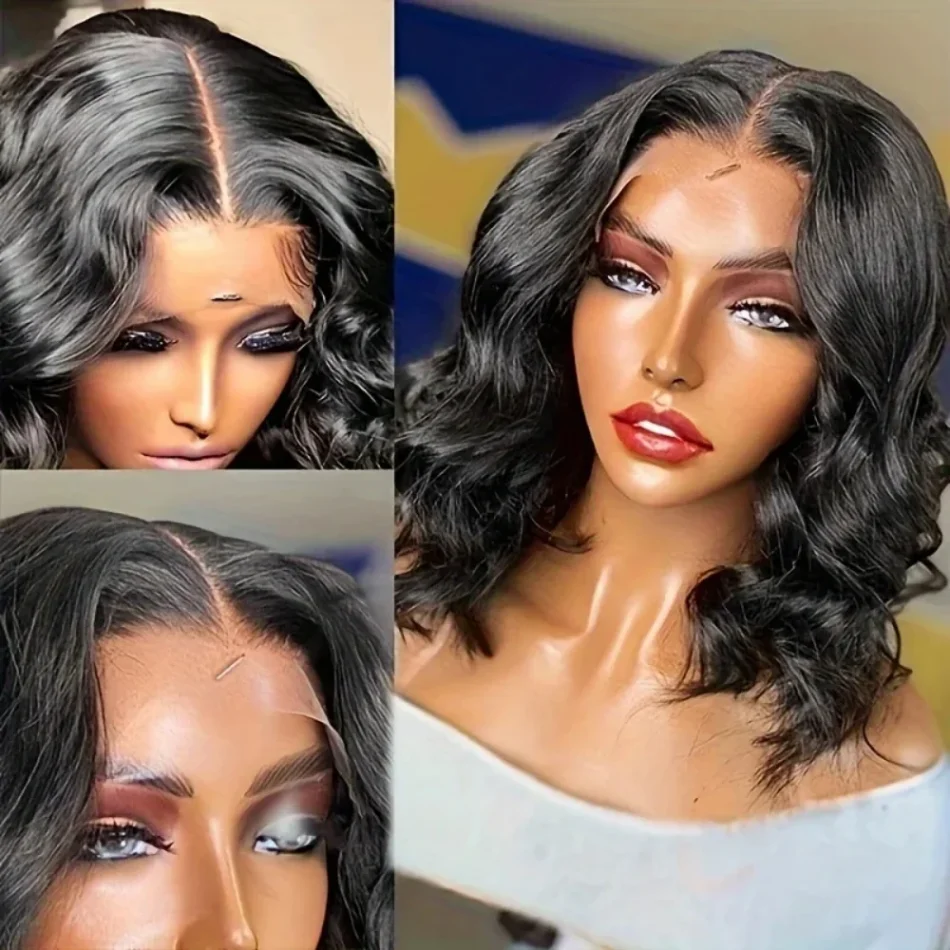 Lace Frontal Wig 13x6 Bob Wig Human Hair 100% Natural Body Wave Brazilian PrePlucked For Women Choice Cheap Wigs Cheap Wigs