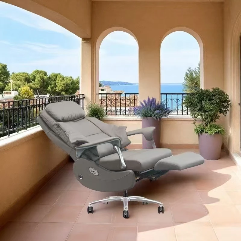 

Hot Selling Modern High Back Ergonomic Executive Swivel Chair Black Leather Boss Office Chair Wheels Contemporary Design Style