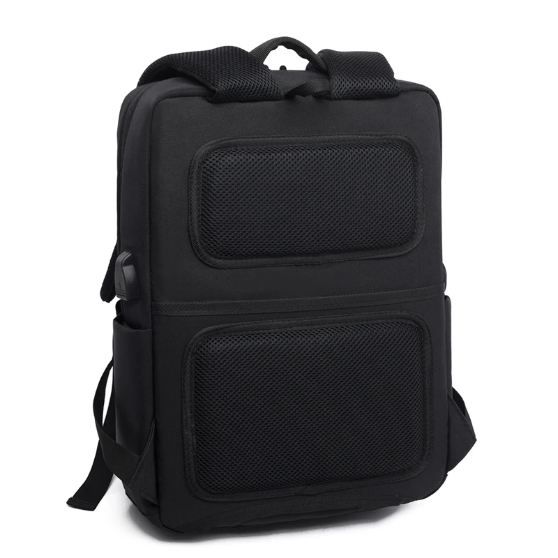 Multi-layer Comfortable Backpack Business Men\'s Backpack USB Charging Port Large Capacity  Waterproof Design Laptop Compartment