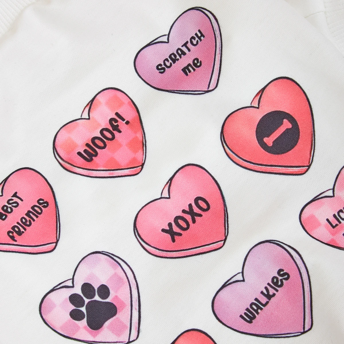 Pet Dog T-Shirt Dogs Cats  Pink Heart Vest Spring Summer Pet Apparel Tee Shirt Suitable for Small Pets French Bulldog Bichon