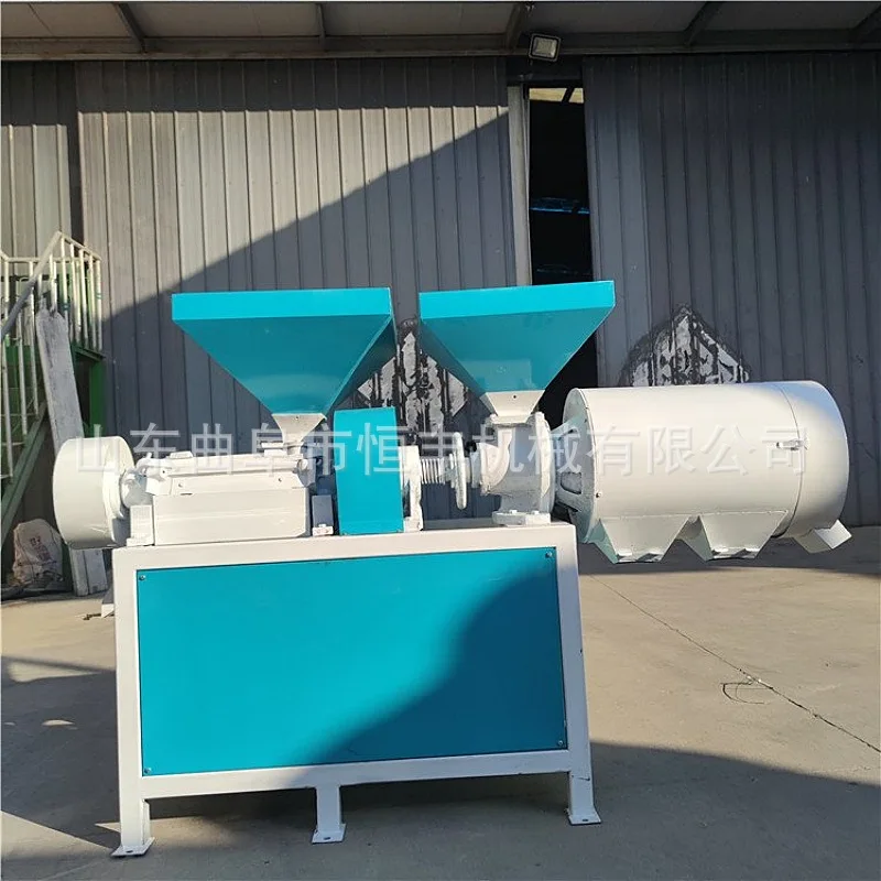 

(Customized for Sea Transport) Corn peeling, hulling, black star removal, grinding, and kernel crushing. Grain processing machin