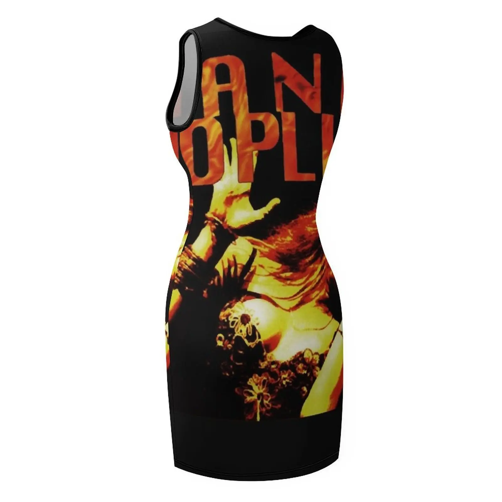 Janis Joplin camiseta esencial copia copia sin mangas vestido veraniego mujeres vestidos de fiesta ropa de mujer sexy vestidos cortos daring