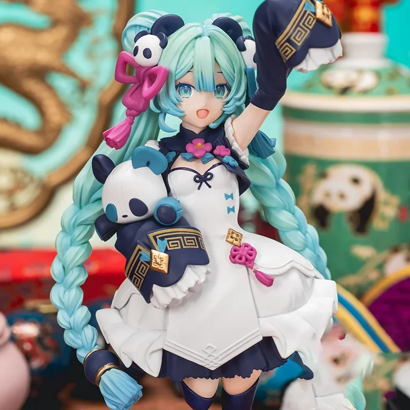 Sega Luminasta Hatsune Miku National Style Fashion Panda Authentic Landscape Pvc Model Toys Doll Collector Kids Gift Genuine