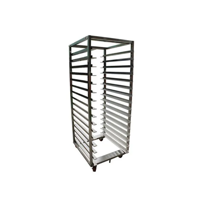 

Heavy-Duty Stainless Steel Oven Rotary Rack Trolley Commercial Bread Cooling Baking Hotel Use Bakery Tray Sheet Pan Rack Trolley