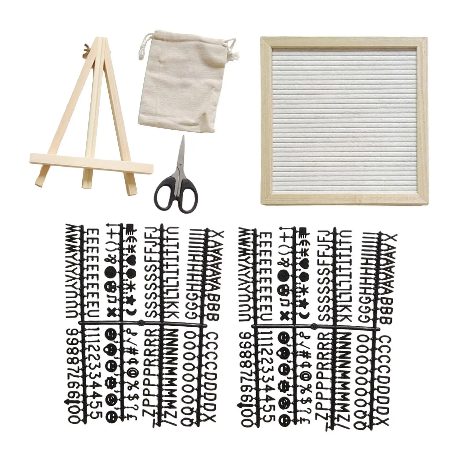 Rustic Wood Frame Message Board with Stand for Various Occasions