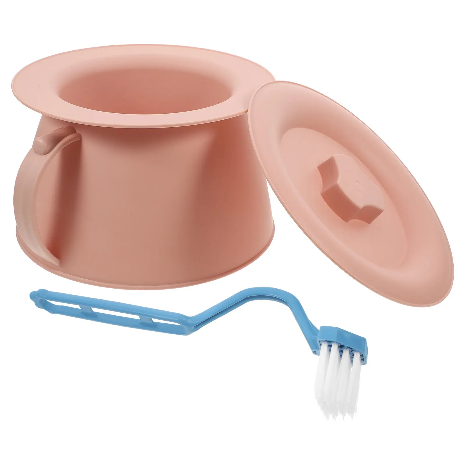 

1Set Chamber Pot Portable Toilet with Lid Thickened Plastic Bedside Urinal for Elderly Women Adult Patients Night Use Bedroom