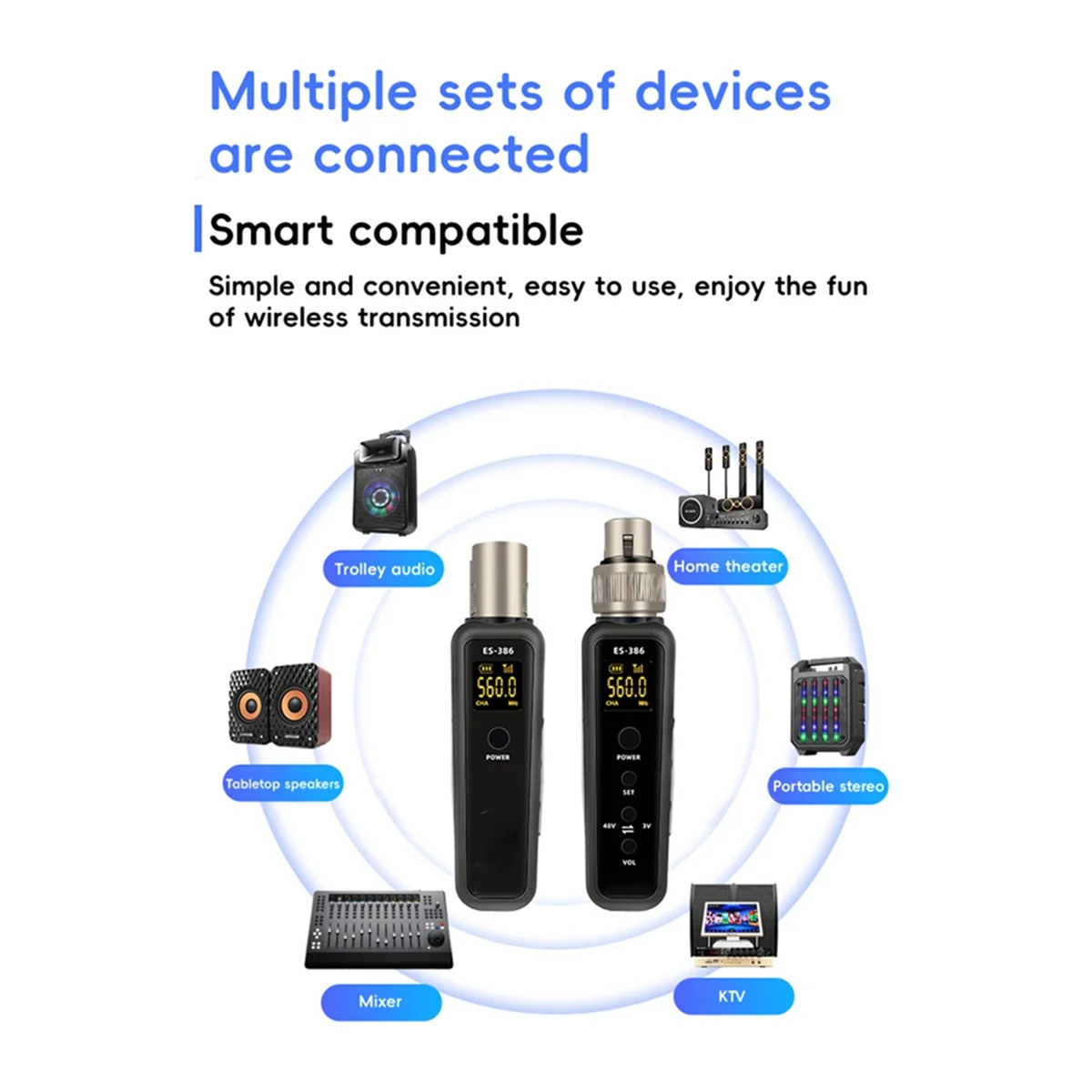 T36C Uhf Wireless Microphone Converter Xlr Transmitter Receiver for Microphone Guitar Transmitter Receiver Adapter 640-690Mhz