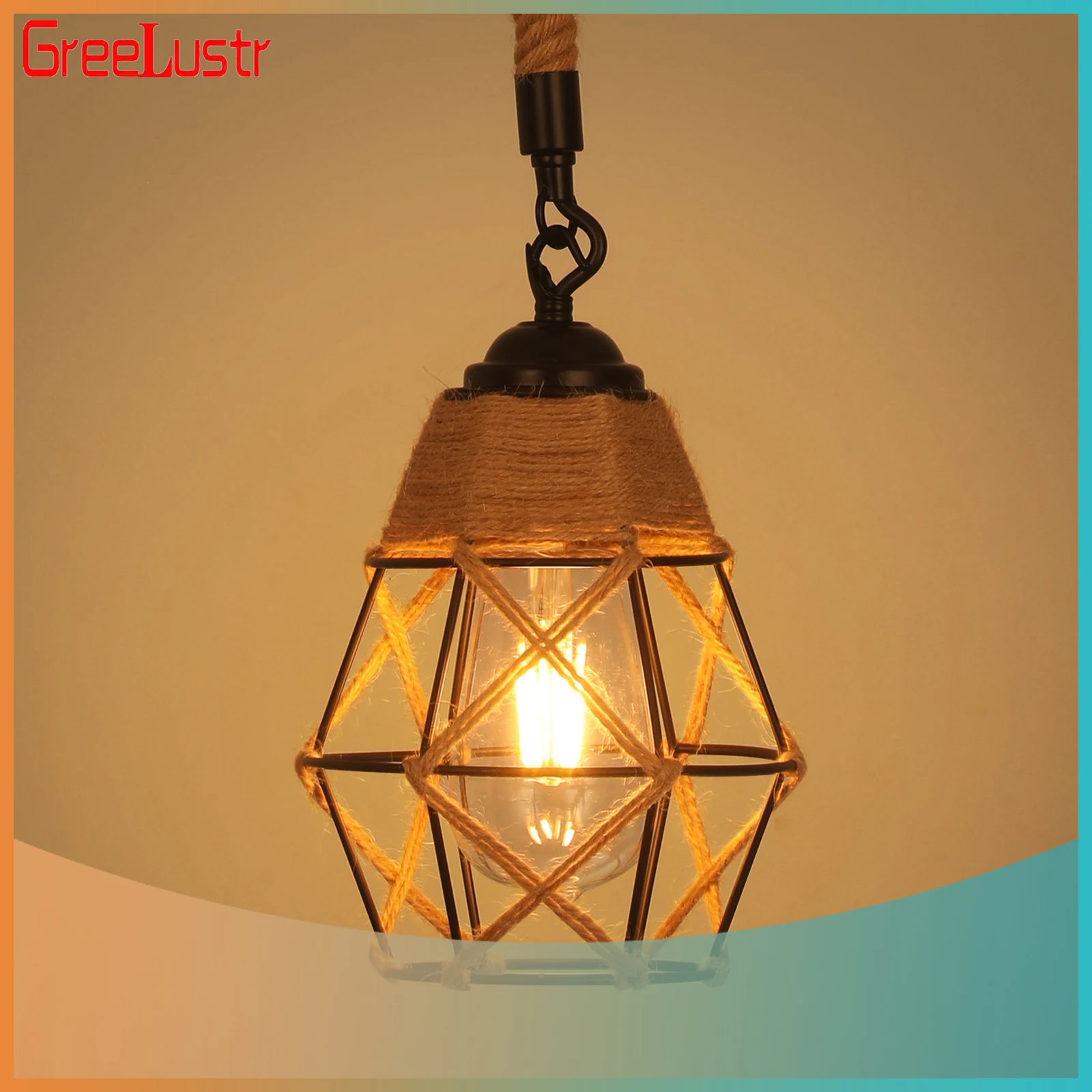 

Led Pendant Light Retro Ceiling Lamp Nordic Hanging Fixture Chandelier Kitchen Island Dining Room Aisle Decor Balcony Luminaire