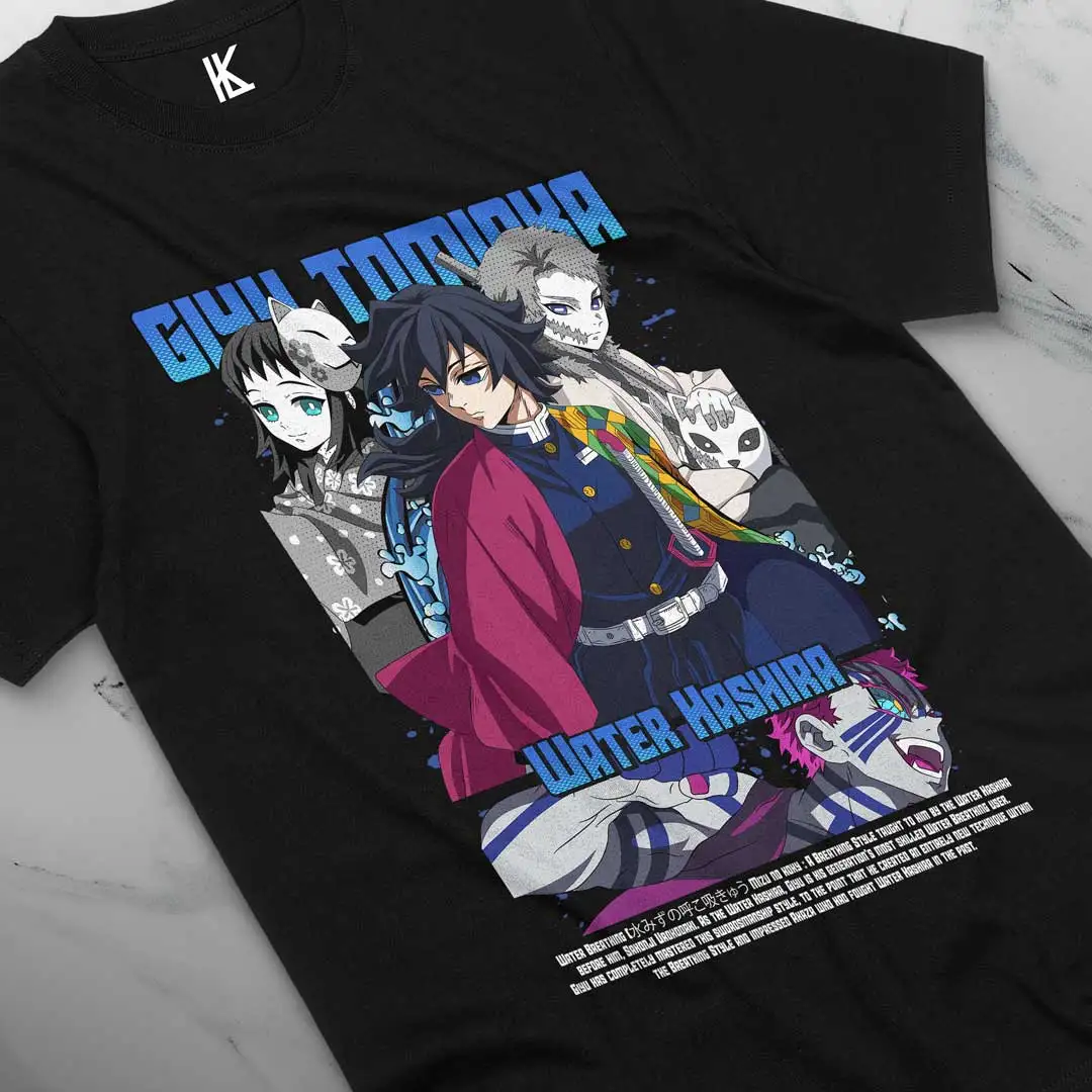 Tomioka Giyu Tomioka Shirt  Demon Slayer Tshirt  Tanjiro Tshirt  Zenitsu Water Pillar