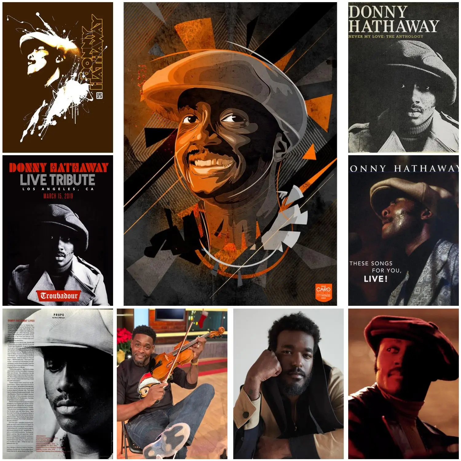 Donny Hathaway  Poster Decorative Painting Canvas Poster Gift Wall Art Living Room Posters Bedroom Painting