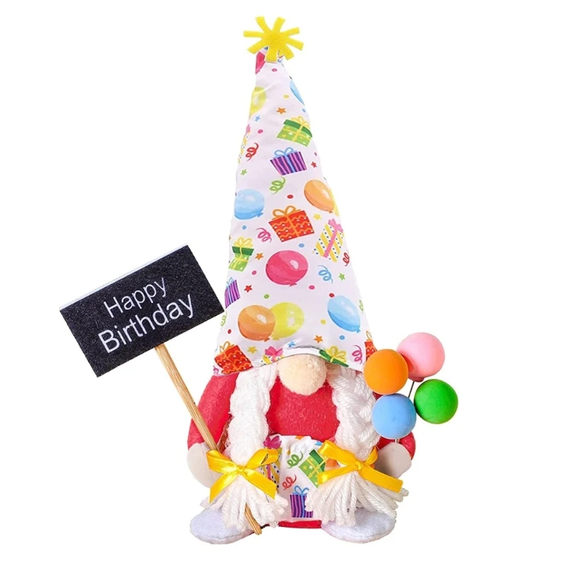 

Plush Faceless Birthday Gnomes Collection Gift Home Ornaments Kitchen Decor