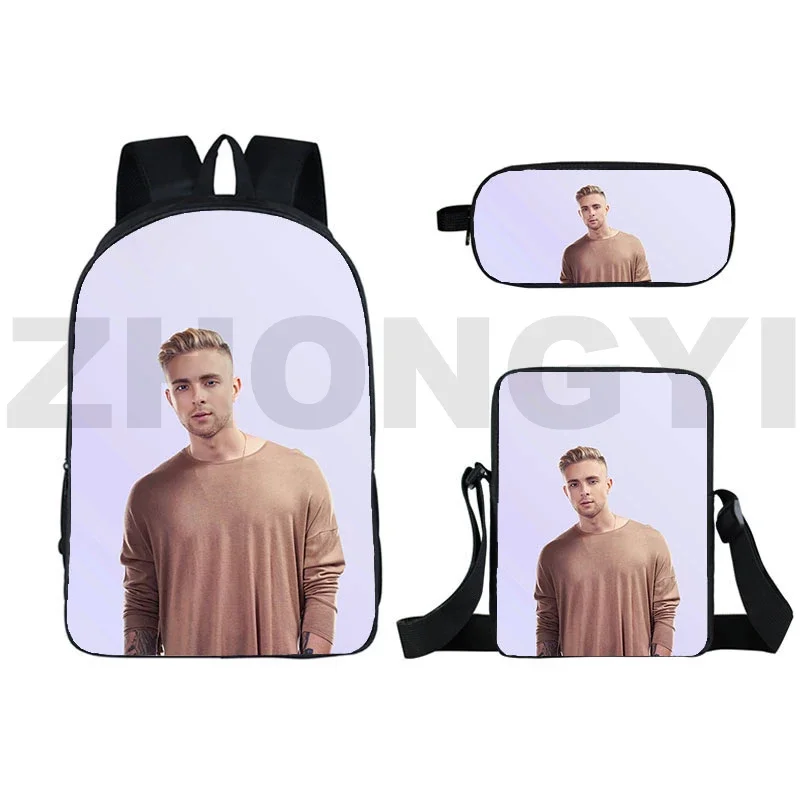 Egor-mochilas 3D de dibujos animados para hombre y mujer, morrales de nailon para ordenador portátil, para estudiantes, Rusia, Rap, Hip Hop