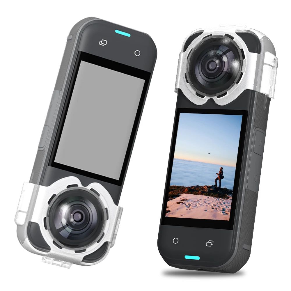 ل Insta360 X5 عمل عدسة الكاميرا الحرس ارتداء مقاومة عدسة حامي غطاء خفيفة الوزن المضادة للخدش غطاء العدسة ملحقات الكاميرا #2