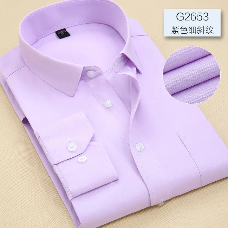 2021 primavera autunno nuovi abiti formali da uomo camicie maschili manica lunga Business Casual Dress Shirt Gentleman Office Tops Clothes