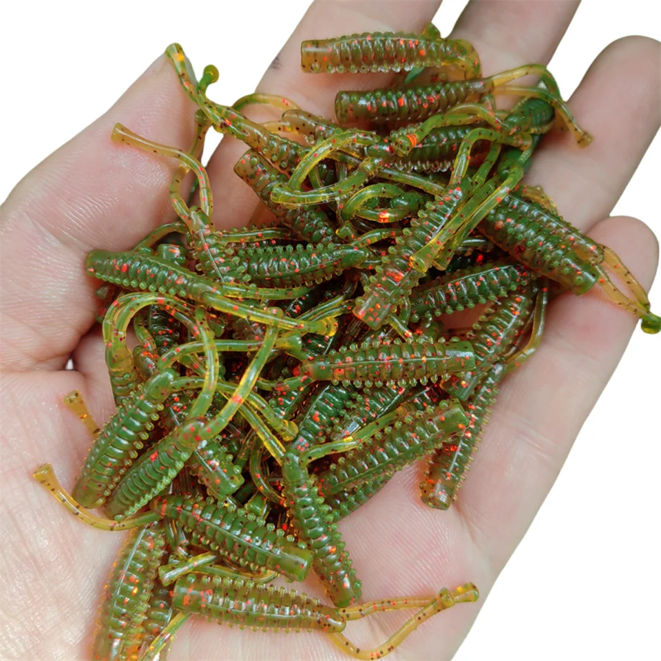 MUKUN 20PCS Mini Ajing Weiche Angeln Köder 0,4g/40mm Weichen Wurm Jigging Wobbler Künstliche Angeln Zubehör – Detail 11