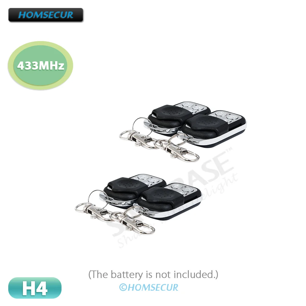 

4Pcs 433MHz Wireless Remote Controller H4 for HOMSECUR 4G WIFI TUYA Home Burglar Security Alarm System