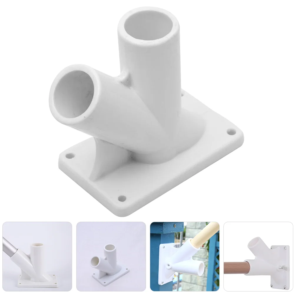 Flagpole Base Brackets for Wall Garden Holder Inclined Mount Mounting House Adjustable