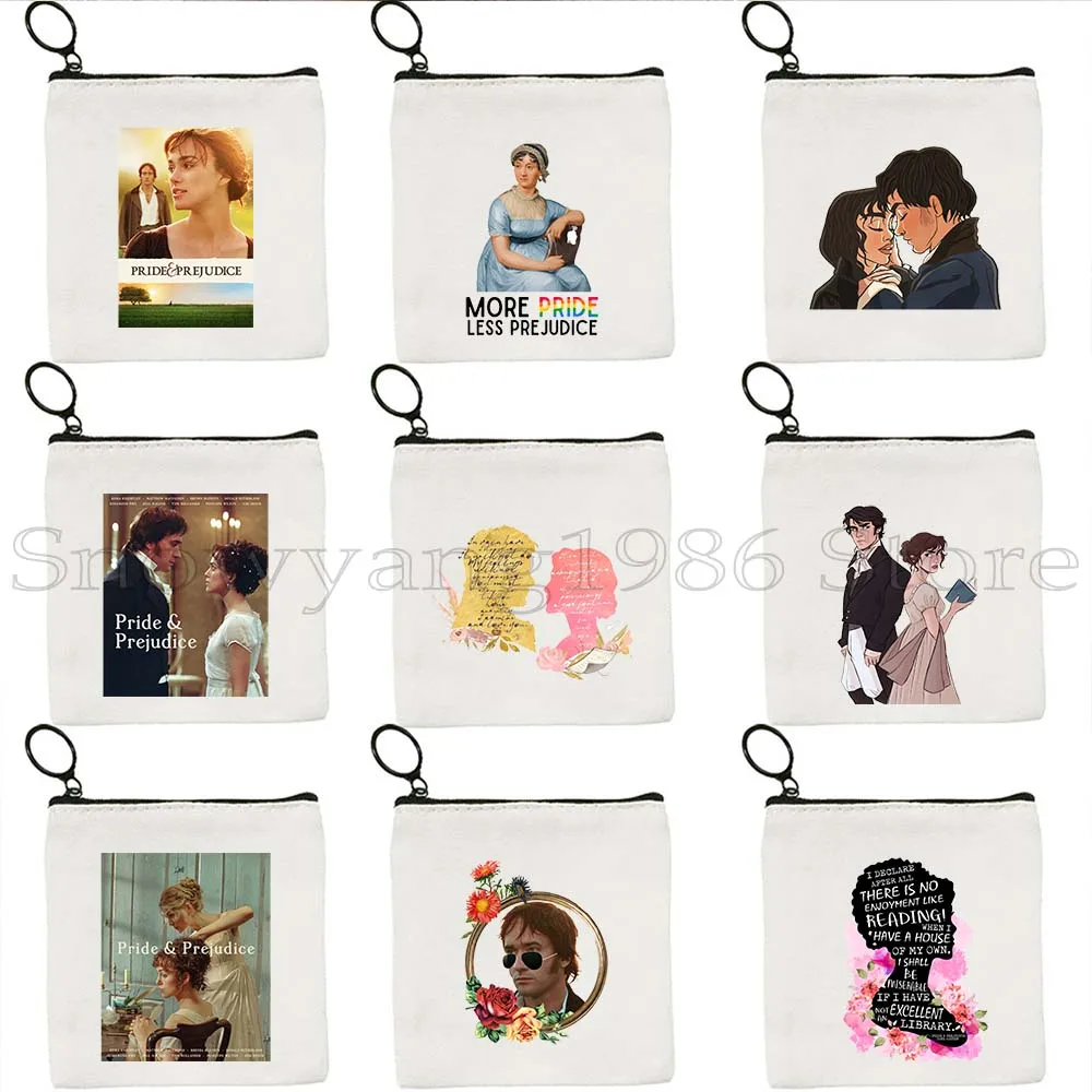 

Movie Poster Pride and Prejudice Elizabeth and Darcy Book Library Lizzy Bennet Jane Austen Key Coin Purse Case Bag Wallet Pouch
