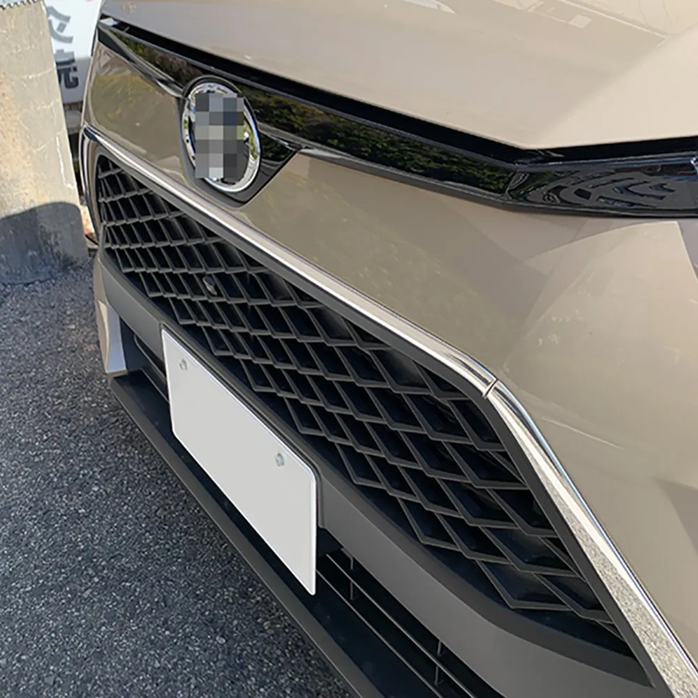 Car Grille Trim Strip Front Bumper Grills Cover Stainless Steel Car Molding Styling Accessories for Toyota Raize A200A 210A 2019
