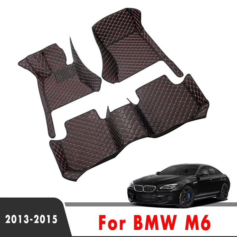 

Коврики на заказ для BMW M6 2015 2014 2013, автомобильные коврики, водонепроницаемые аксессуары для стайлинга интерьера, накладки, сменные коврики