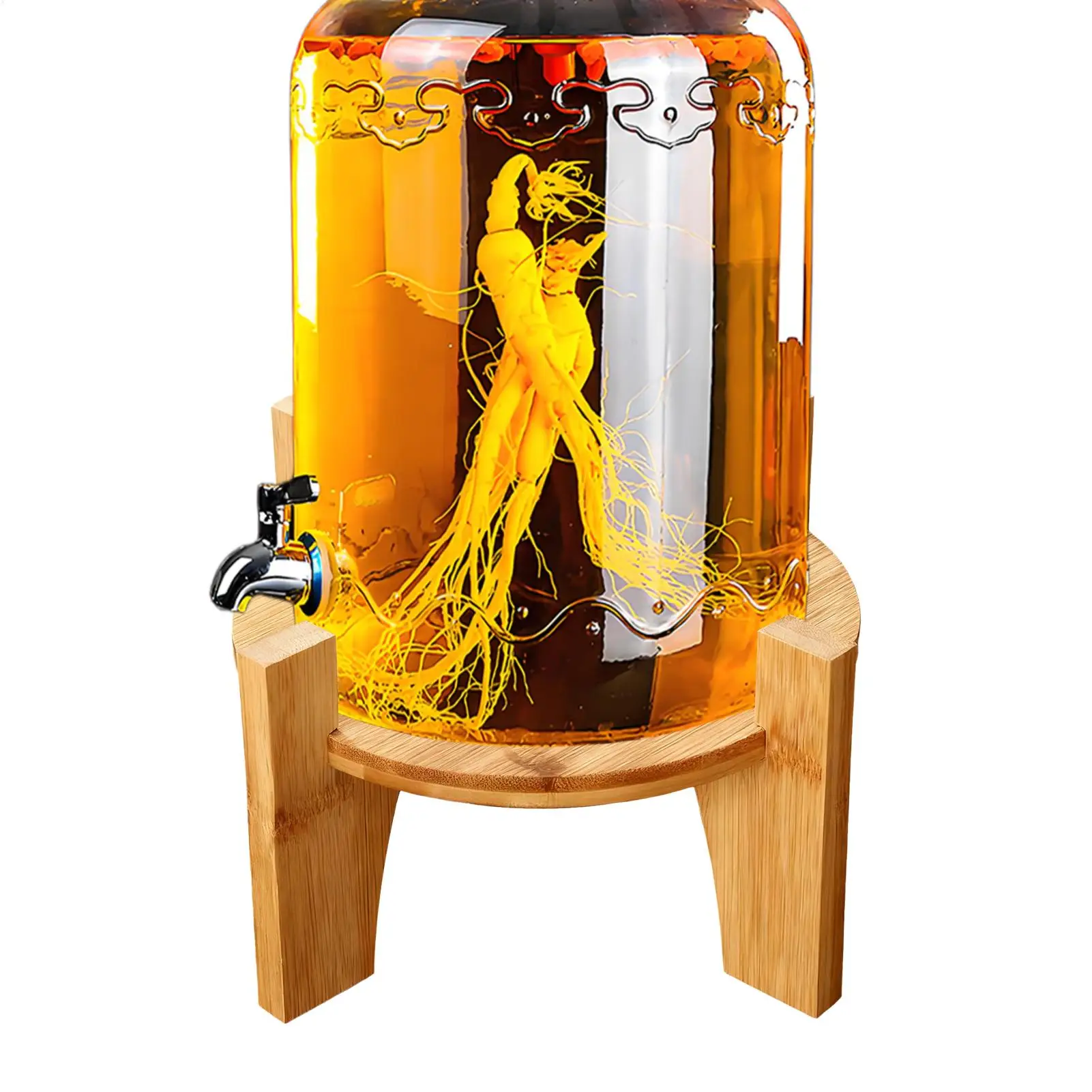 

Подставка для диспенсера для напитков, деревянное круглое основание, кувшин для воды, сока, основа для ресторана, бара, свадьбы, дня рождения, шведского стола