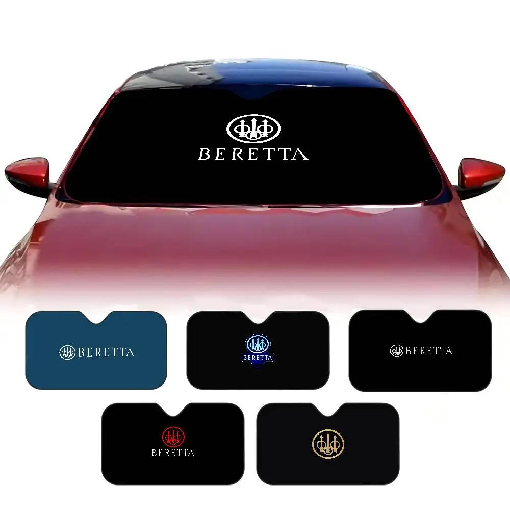 G-Gun BerettaS LOGO Car Windshield Sun Shade Foldable Car Front Covers Car Sunshade for Car Accessories Blocks Uv Rays