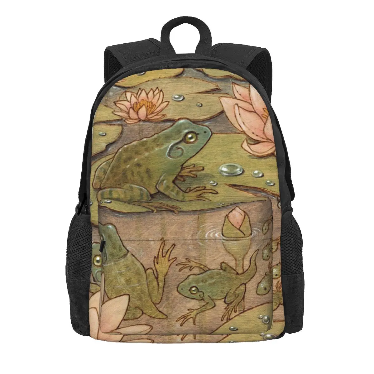 

Metamorphosis Frog Backpack Daypack Large Capacity Children BookBag School Bag Shoulder Bags for Men Women