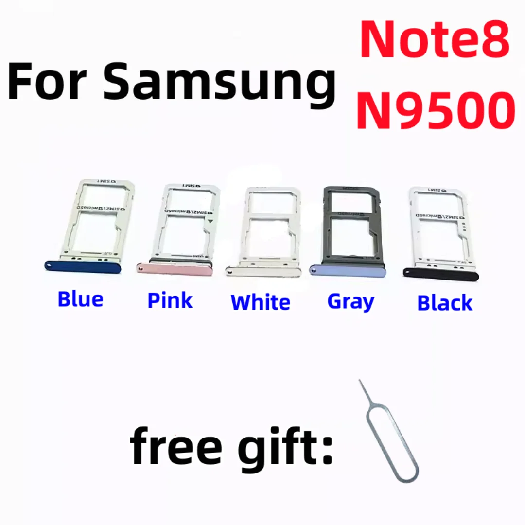 SIM Card SD Card Tray chip slot drawer Holder For Samsung Galaxy Note8 SM-N950U N9500 N950F/DS N9508 SD SIM Card tray Slot