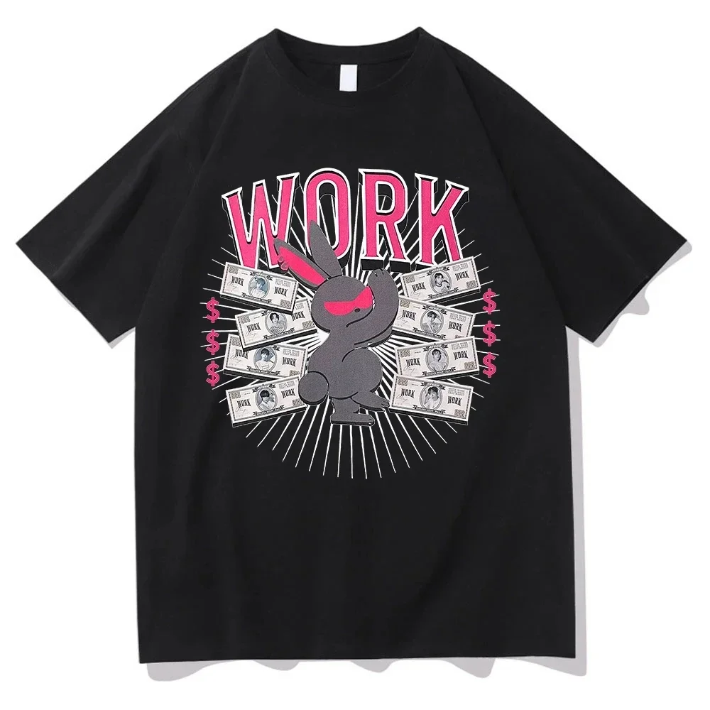 Streetwear Ateez Gotta Work T Shirt Fashion Men/Women Harajuku Kawaii Mito T-Shirt Unisex High Quality Vintage Money Cotton Tees