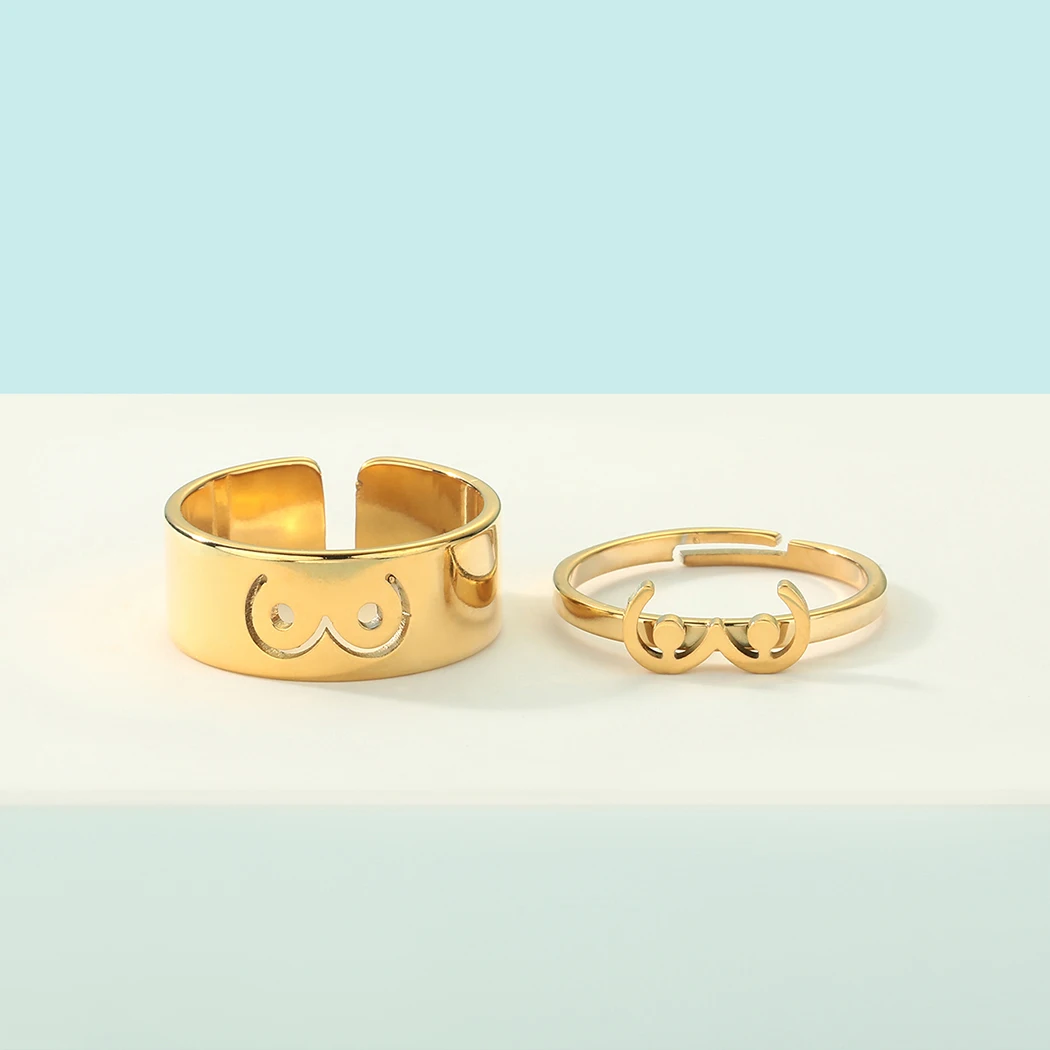 الفولاذ المقاوم للصدأ الثدي مثليه خاتم الثدي مجوهرات يمكن تعديل خاتم النسوية فخر هدية