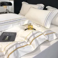 100% Egyptian Cotton Luxury Embroidery Hotel Style Bedding Set Queen King Size Duvet Cover Set Bed Sheet/Fitted Sheet Pillowcase