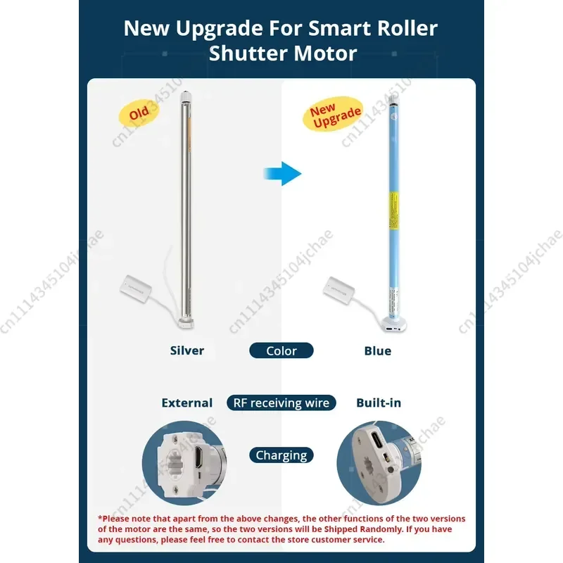 EE Tuya Smart Home Electric Motorized Zigbee Recharge Motor for 17 25 28mm Tube Roller Shade Blind Motor Alexa Google Home