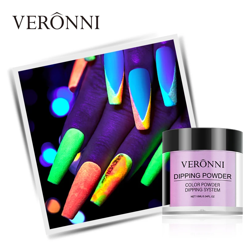 Poudre de trempage pour les ongles, effet Shoous Nail Art, système de trempage au néon pour salon à domicile bricolage, extension de manucure 3D, 12 couleurs