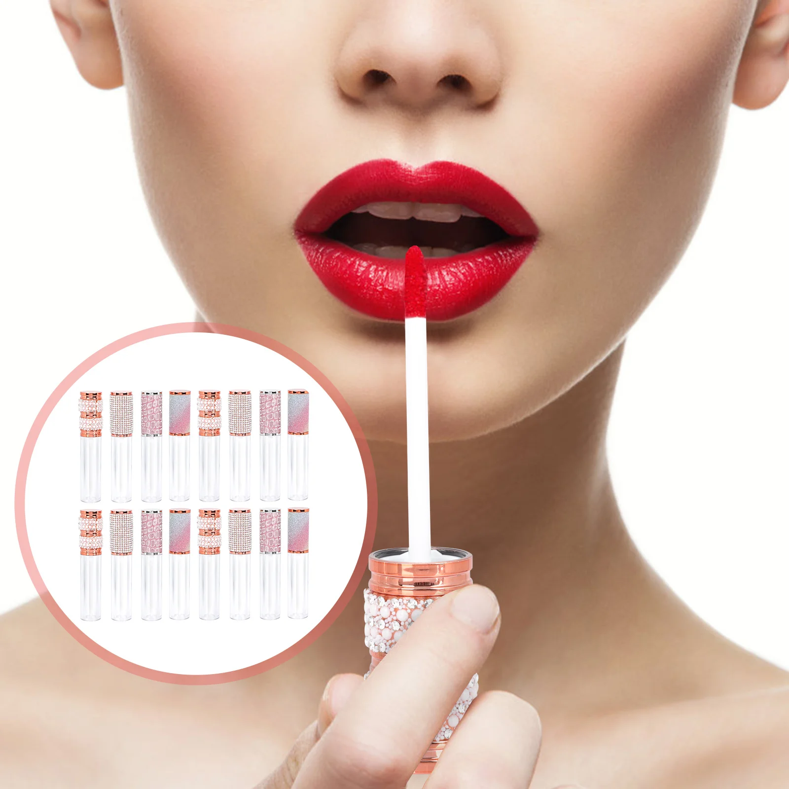 

20pcs Lip Gloss Tube 5Ml Empty Bottles Travel Size Lightweight Reusable Lip Color Container Refillable Makeup Diy Case Skincare