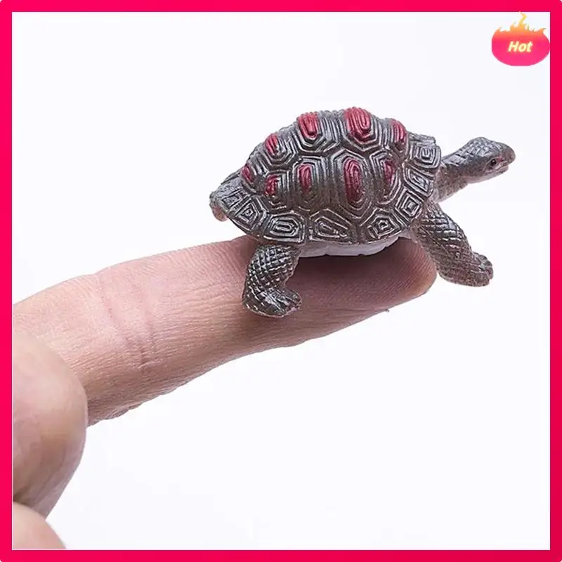 Tortoise Statue Turtle Figurines Miniature Figurines 20Pcs Realistic Turtle Statue Home Decor Kids Favor Decorations