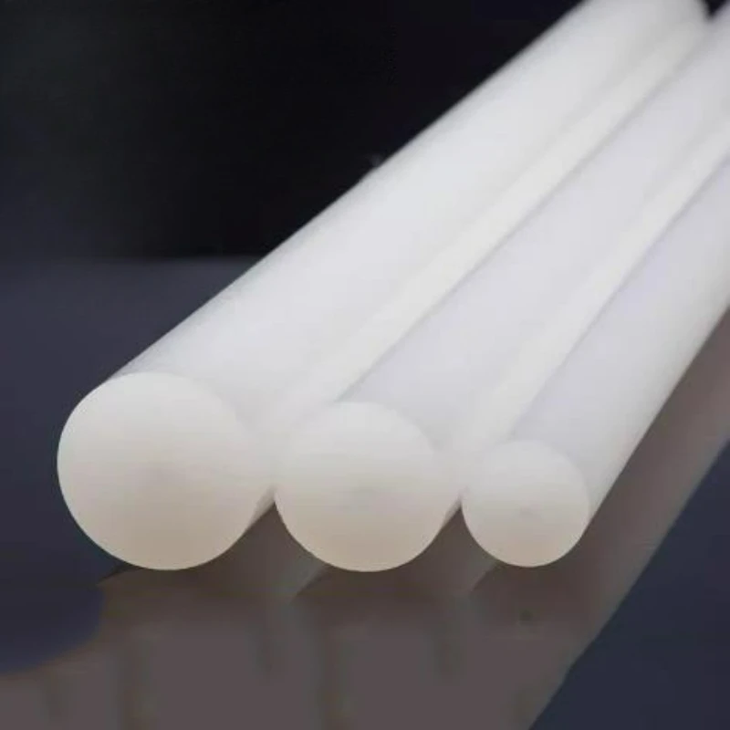 Diameter 8mm-45mm PP Plastic Bar Translucent White Polypropylene Rod Food Grade Safety and Environmental ProtectionLength 500mm