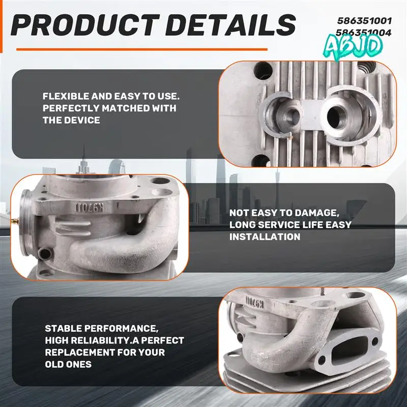 

Комплект поршня цилиндра ABJO для Husqvarna K970, K970 II, K970 III, 586351001 586351004, прокладка поршня цилиндра, аксессуары для косилок