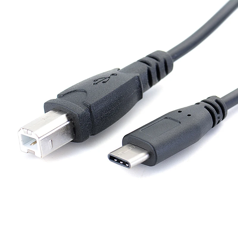 USB-C Type-c Male to USB B Type Male Data Cable Cord 1m  for Cell Phone & Printer & Electronic organ Wholesale