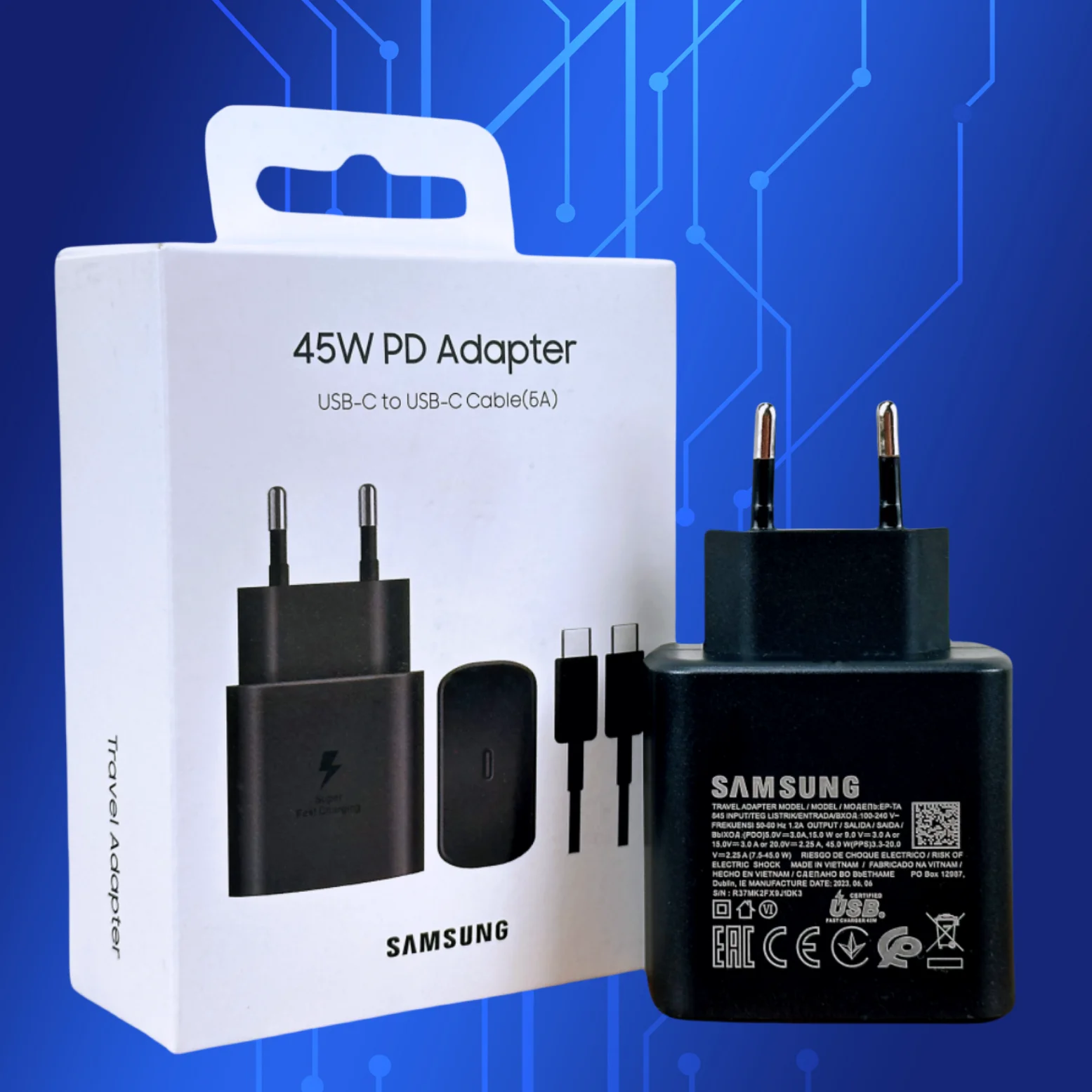 Orijinal Samsung S24 Ultra Şarj Cihazı 45 W Hızlı Şarj Adaptörü Galaxy S23 S22 Not20 UltraZ Flip Fold 5 4 3 2 Orijinal 5A Kablo