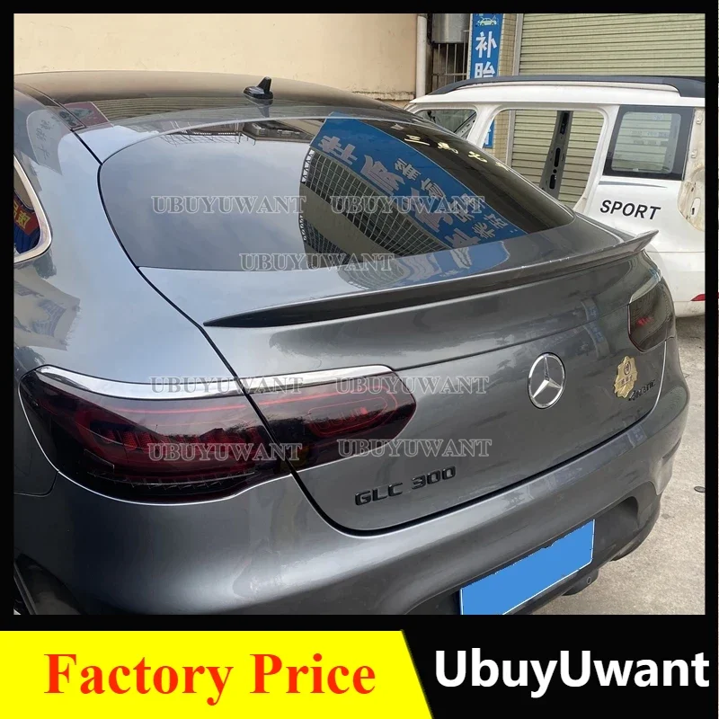 Car Rear Wing for Benz GLC Coupe Spoiler Glc200 260 300 2016-2022 Tail Fin Carbon Paint ABS Accessories