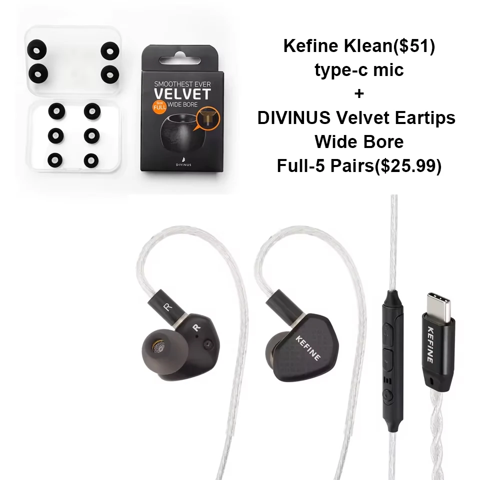 Angelears Audio Kefine Klean 10 mm DLC-membraan dynamische driver Hi-Fi in-ear oortelefoon met