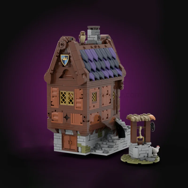 Moc Building Bricks The Medieval Village - Series 1 Bundle Castle Model Building Technology Modular Blocks Construstion Toy Gift