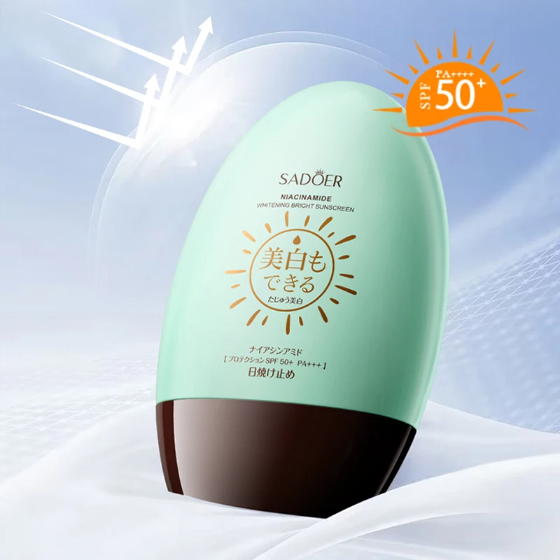 

45ml SADOER Niacinamide Whitening & Brightening Sunscreen Sunscreen Outdoor Resistant Seaside & Body SPF50+PA+++ Water Swea A8J1