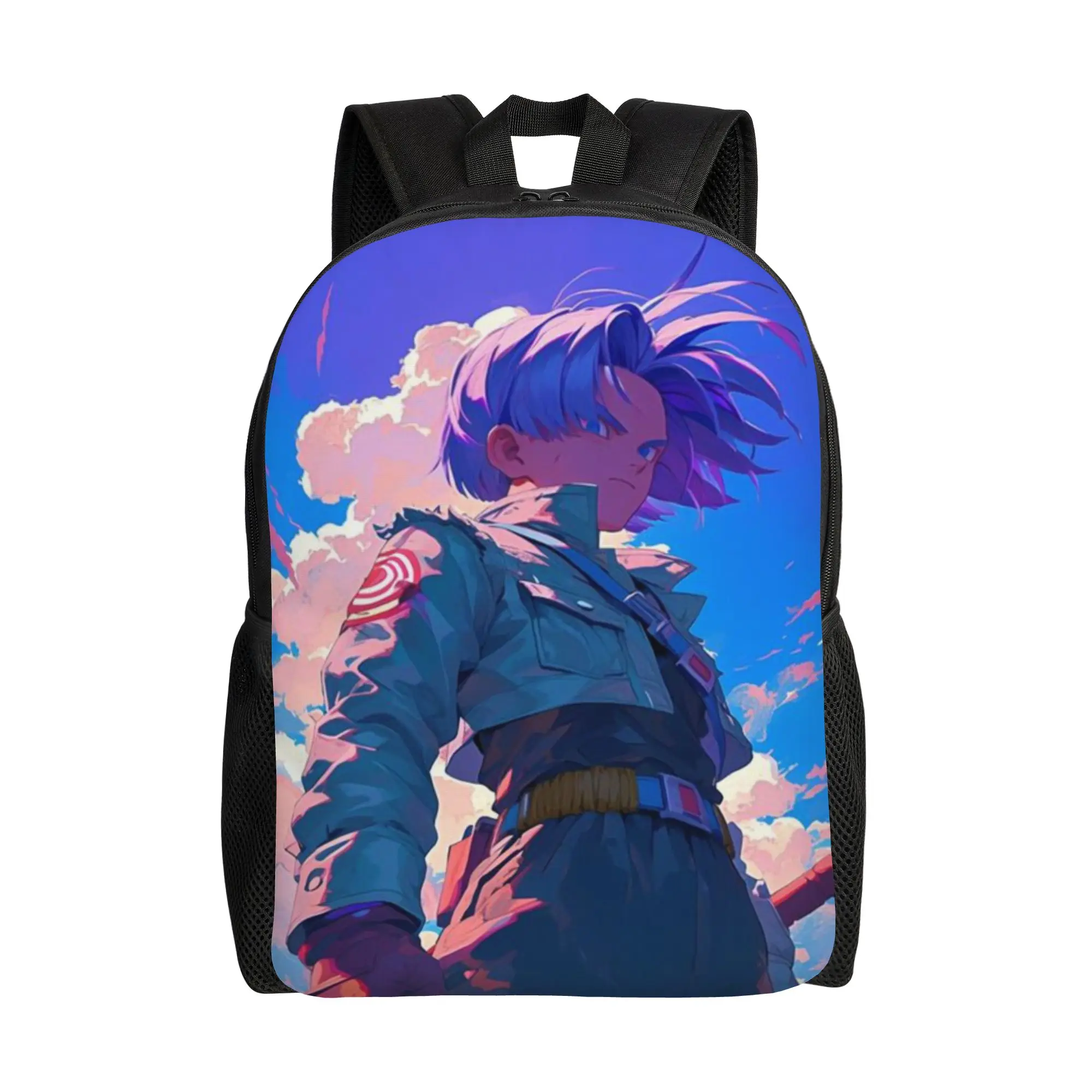 

Back to school season Kawaii Power Up Swordsman Anime Character Storage Bag Trunks Girl Boy Backpack